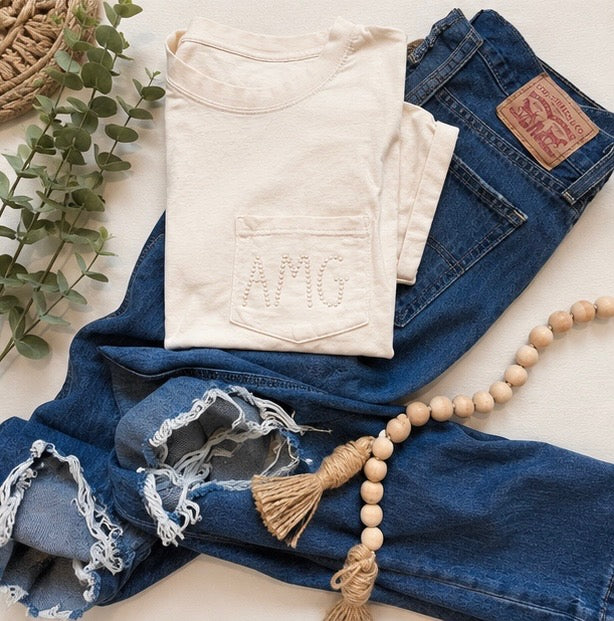 Pearl Monogram Tee