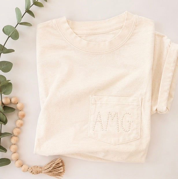 Pearl Monogram Tee