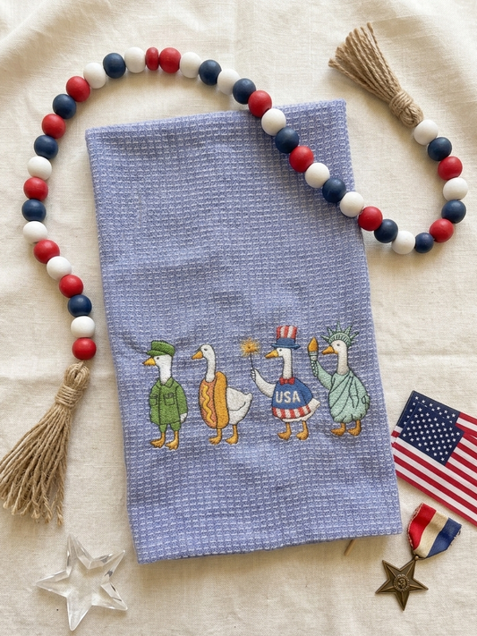 Patriotic Goose Hand Towel