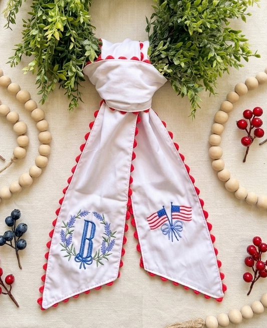 Patriotic Wreath Sash