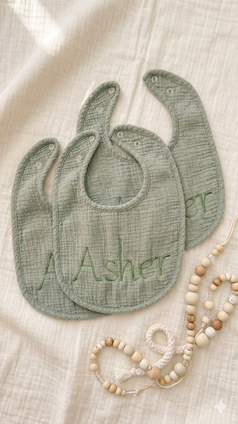 Personalized Muslin Bib