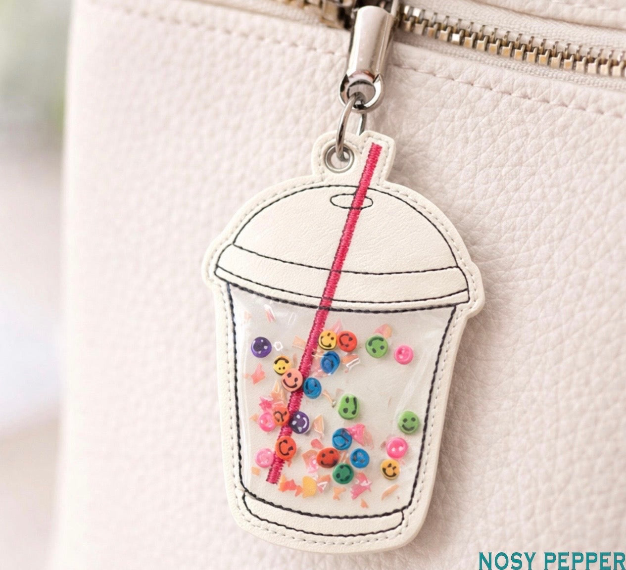 Personalized Shaker/Glitter Backpack Tags