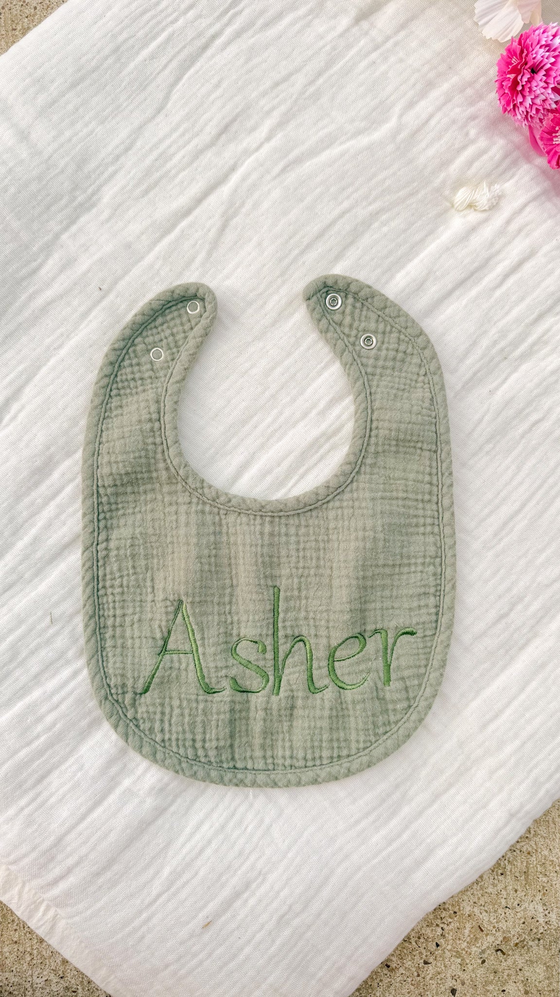 Personalized Muslin Bib