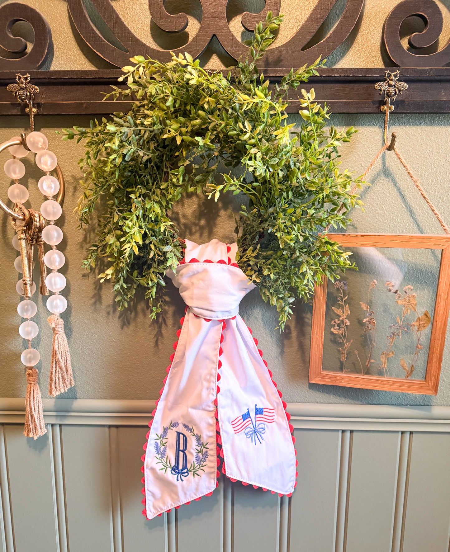 Patriotic Wreath Sash