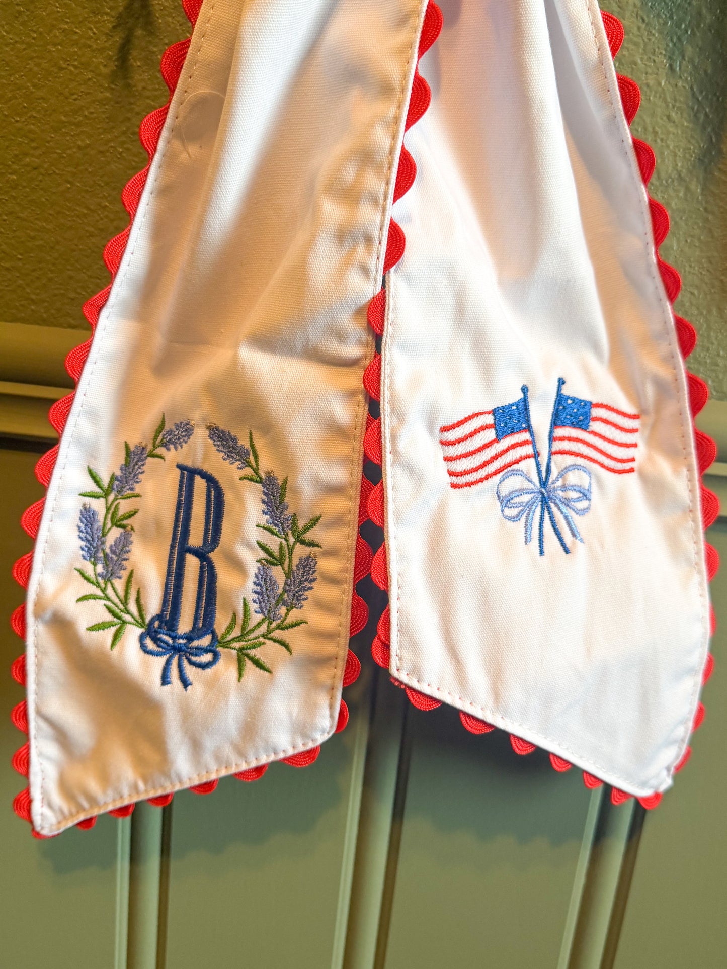 Patriotic Wreath Sash