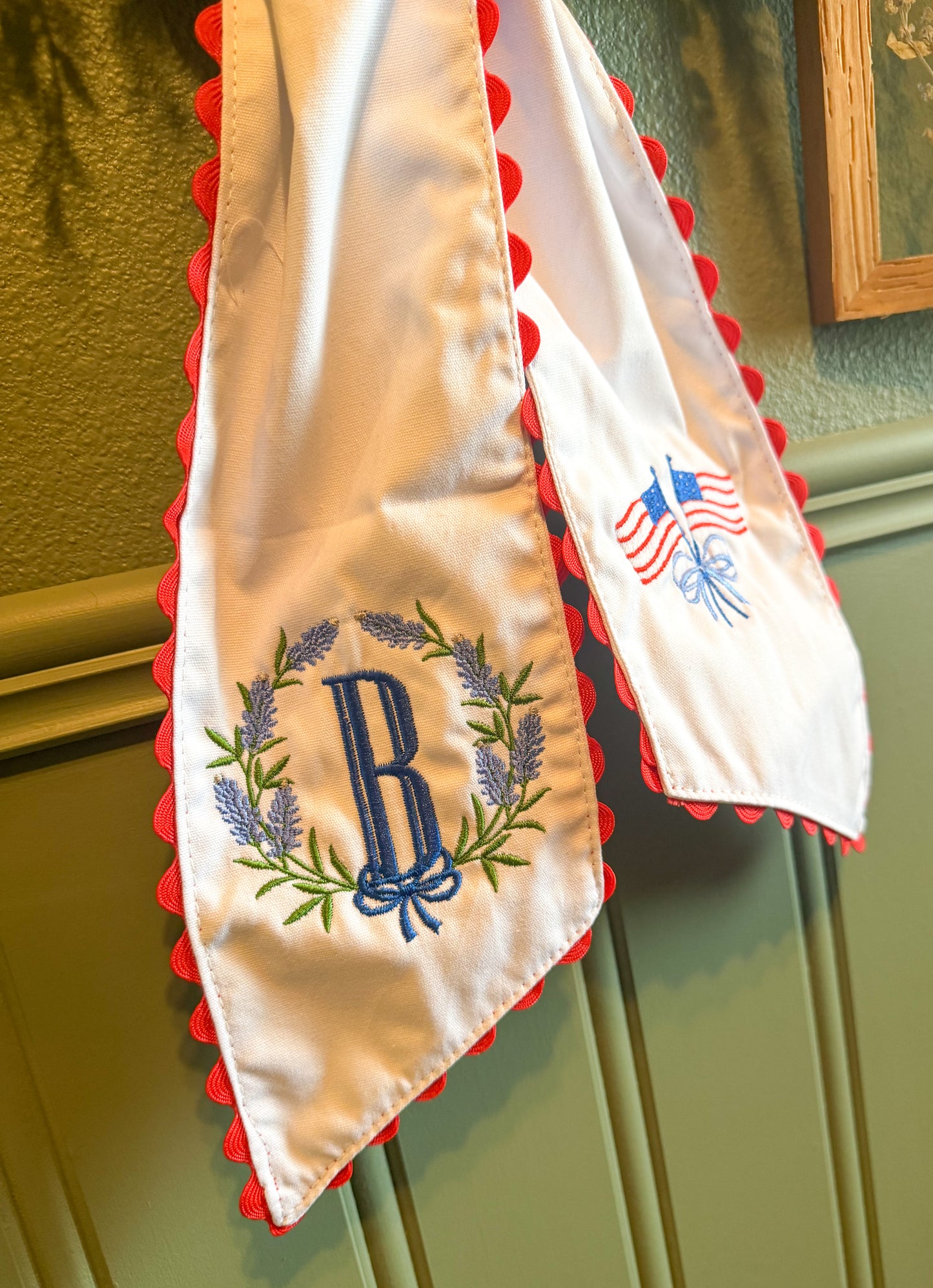 Patriotic Wreath Sash