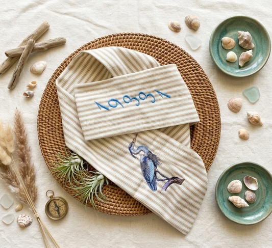 Coastal Wreath Sash