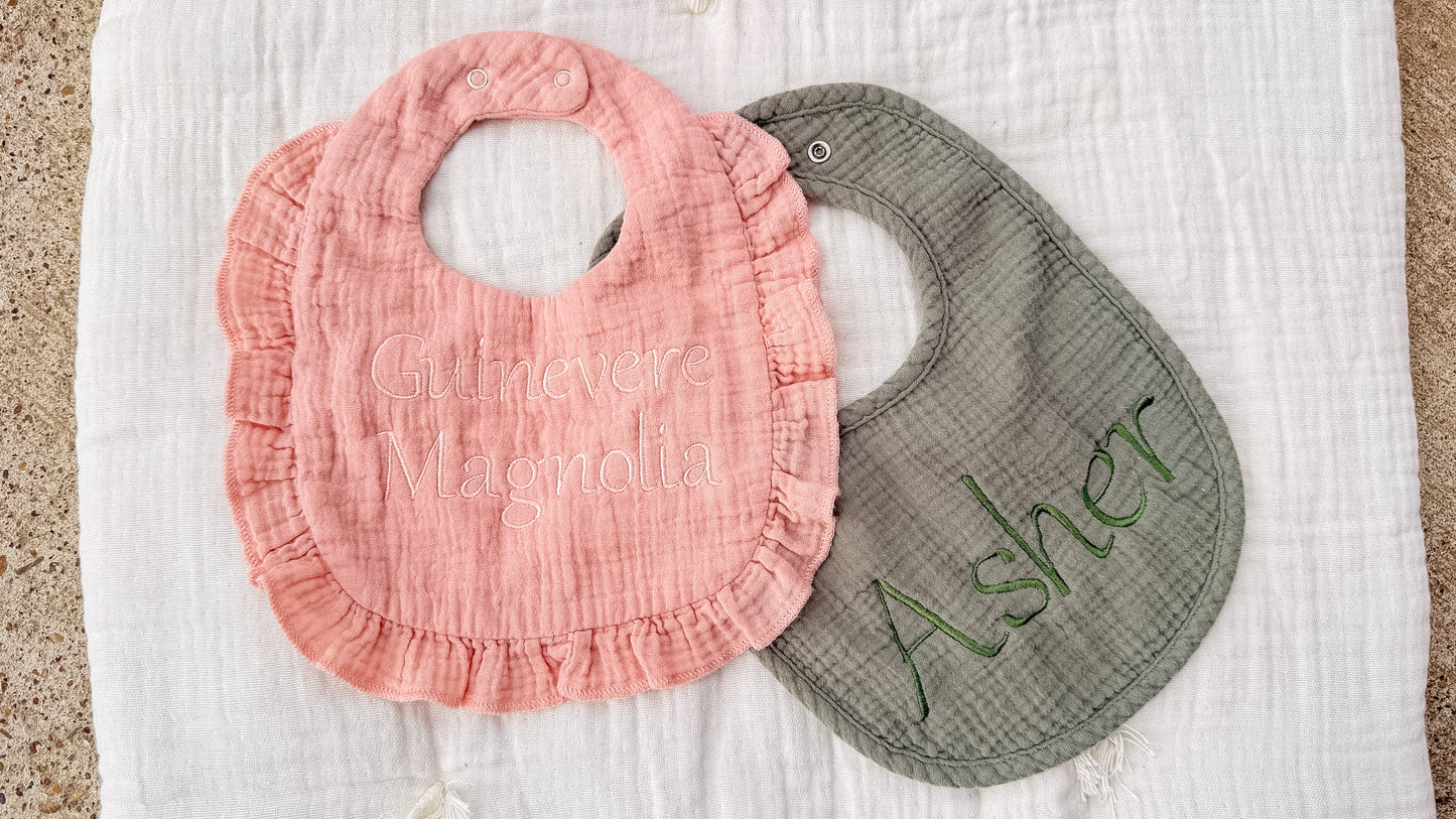 Personalized Muslin Bib
