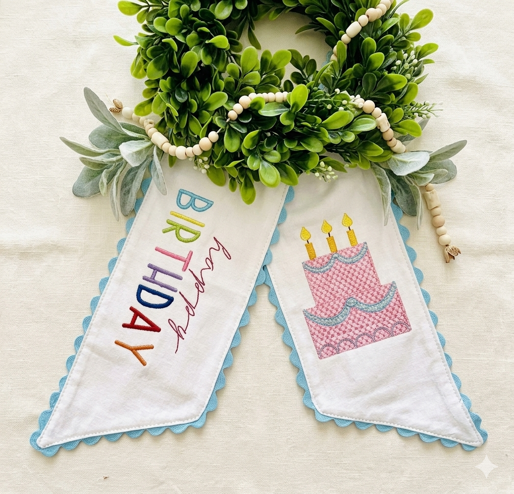 Birthday Wreath Sash